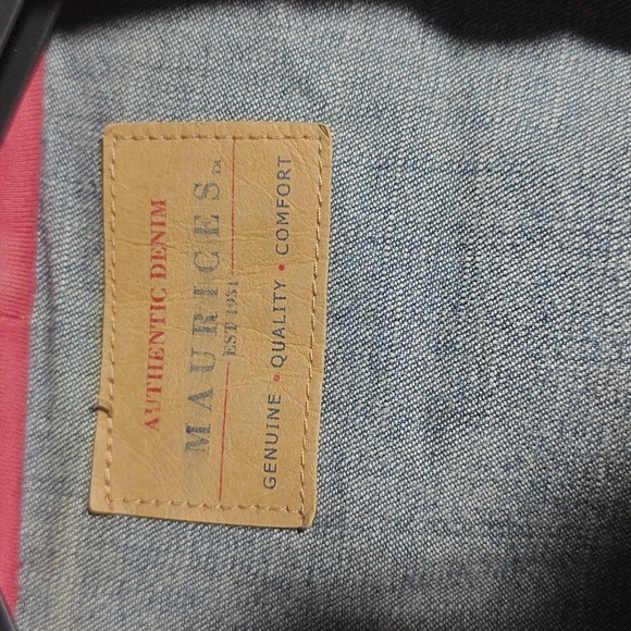 Maurice's lined denim Jean coat size m - Picture 2 of 5